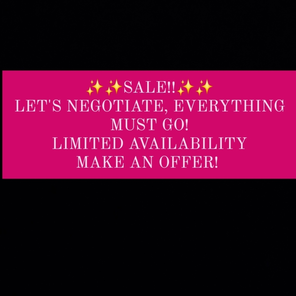 Pink Sale Banner with White Text